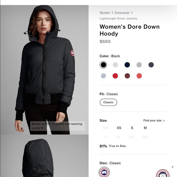 Canada Goose Dore Down packable Hoody Jacket - Picture 4 of 14